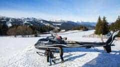 A transfer to Meribel's Altiport