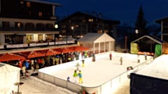 Silent ice disco at Verbier ice rink