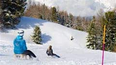 Sledging in Verbier