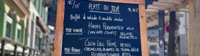 Chamonix restaurants Moo lunch menu deal